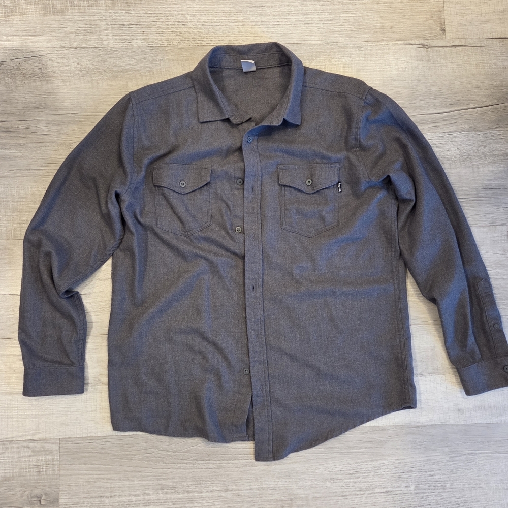 Gray Hurley Button-Up Shirt